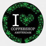 wholesale Green leaves I love Coffeeshop Ams Ashtray