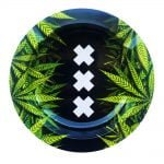 wholesale Best Buds - XXX Amsterdam Weed Leaves Metal Ashtray