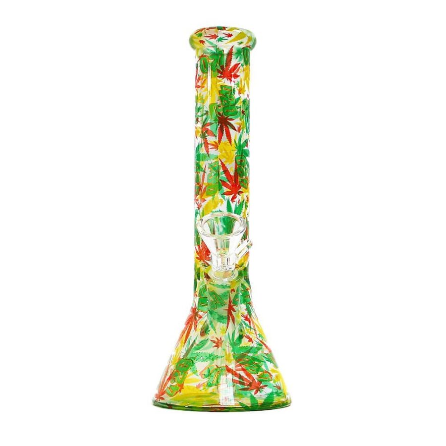 wholesale rasta leaves bong 3