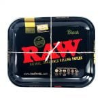 wholesale RAW – Black Large Metal Rolling Tray