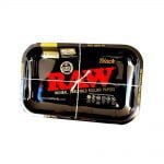 Wholesale RAW - Black Medium Metal Rolling Tray