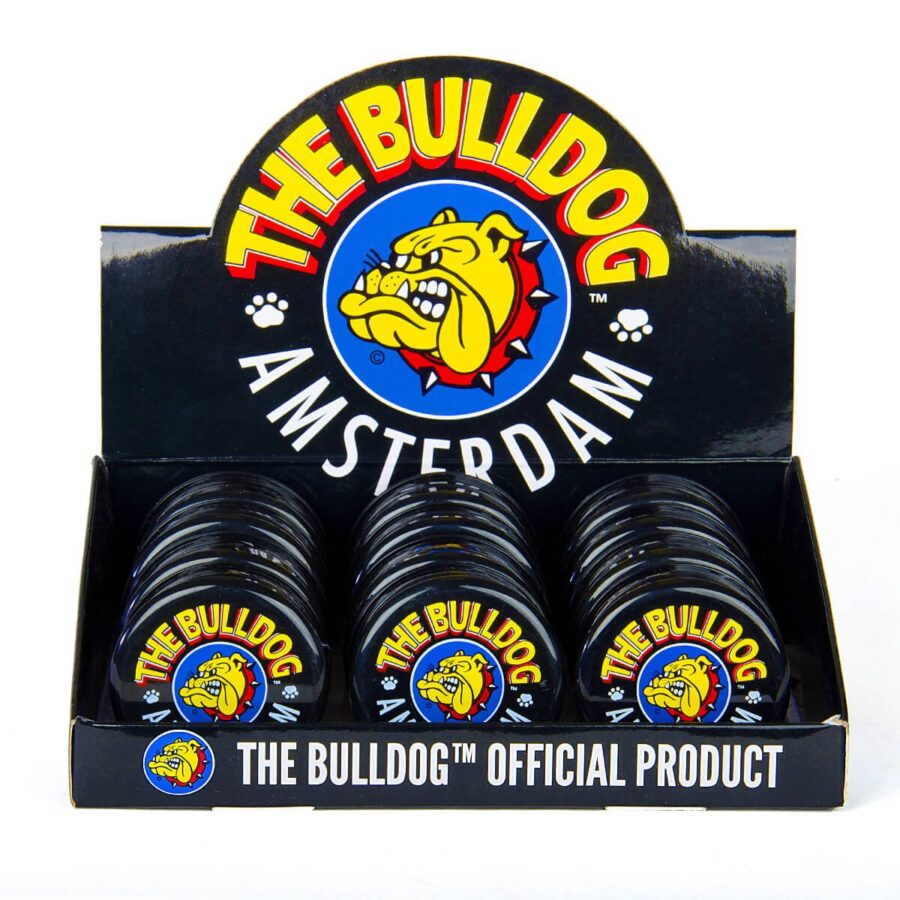 wholesale The Bulldog Original Black Plastic Grinder 3 Parts