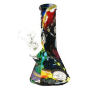 Silicone Bong Cartoons Black 13cm