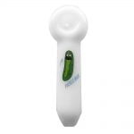 wholesale White Glass Pipe 12cm Cartoons 3