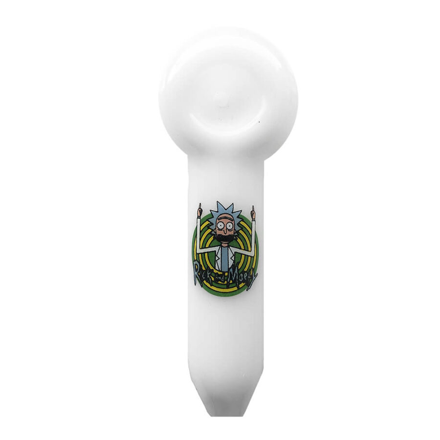wholesale White Glass Pipe 12cm Cartoons 5