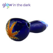 wholesale Blue Glass Pipe Glow in The Dark