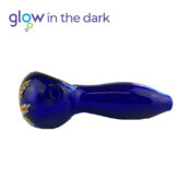 wholesale glass pipe glow blue 3