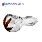 Transparent Glass Pipe Glow in The Dark 10cm