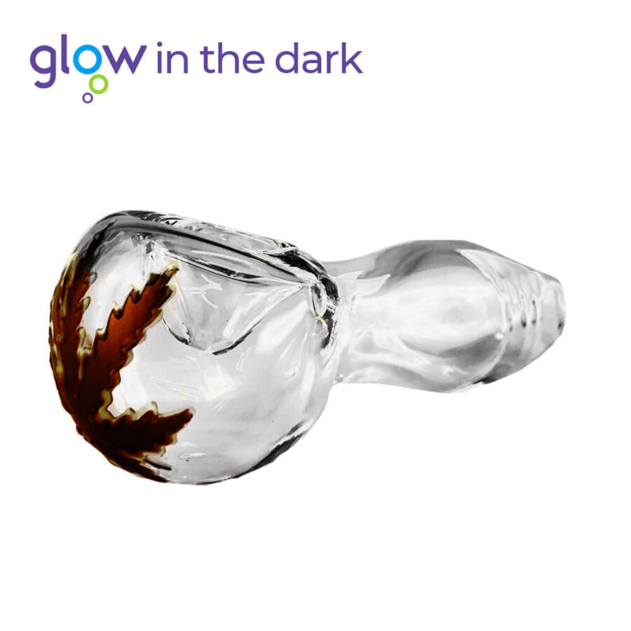 wholesale Transparent Glass Pipe Glow in The Dark