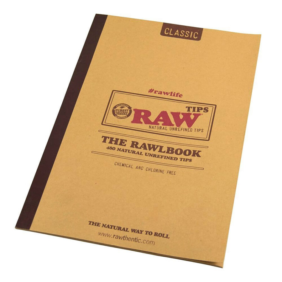 wholesale RAW Rawlbook 420 Natural Unrefined Tips in a Book