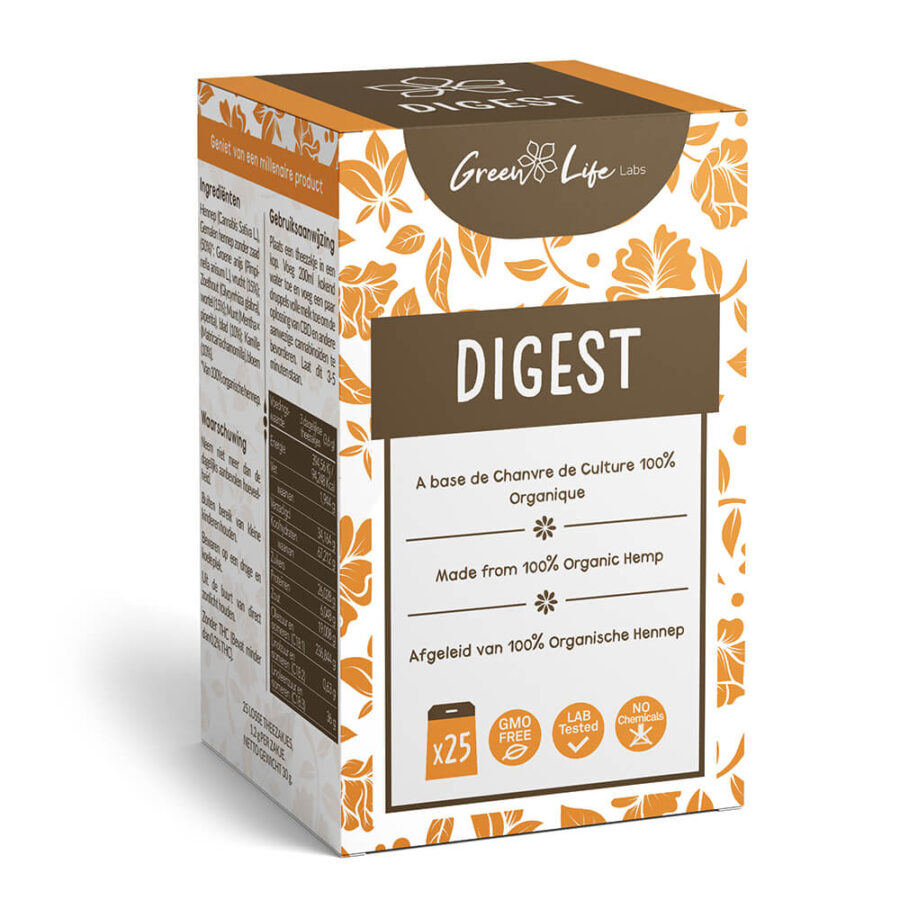 wholesale Green Life Organic Hemp Digest Tea