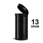 wholesale Poptop black plastic container small 13 dram