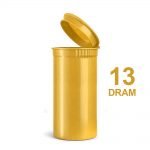 wholesale Poptop Gold Plastic Container Small 13 Dram