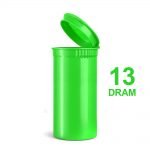wholesale Poptop Green Plastic Container Small 13 Dram