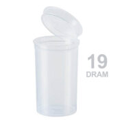 Poptop Transparent Plastic Container Medium 19 Dram - 40mm