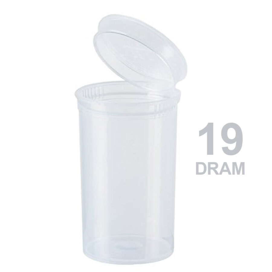 Wholesale Poptop Transparent Plastic Container Medium 19