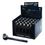 Wholesale Champ High Pool Glass Black Pipes