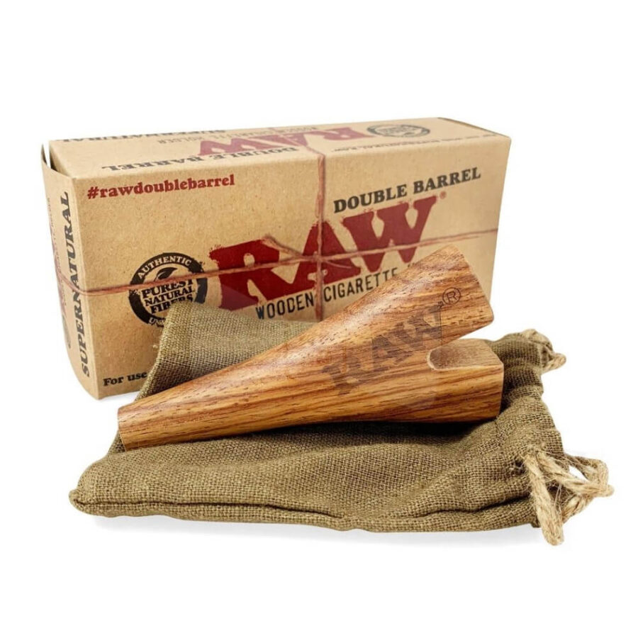 wholesale RAW Wooden Double Barrel Holder