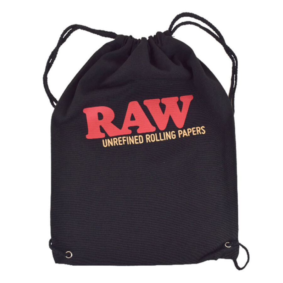 wholesale RAW Drawstring Bag Black