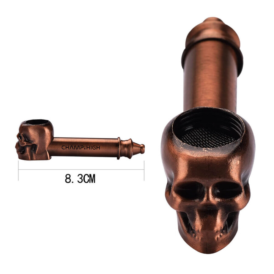 wholesale skull metal pipes 2
