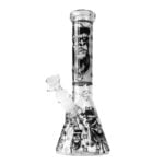 wholesale Glow in the Dark Black Gorilla Triple Thick Glass Bong 25cm