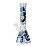 wholesale Glow in the Dark Blue Gorilla Triple Thick Glass Bong