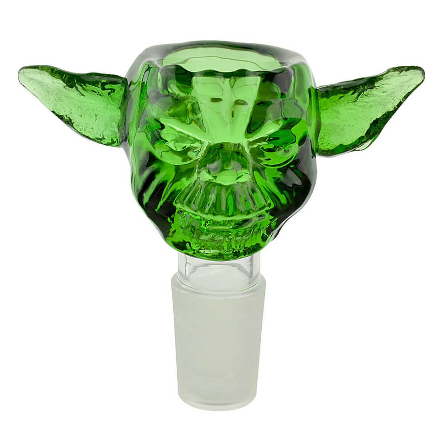 wholesale Alien Green Glass Bong Bowl