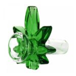 wholesale Green Hemp Leaf Bong Glass Bowl 14mm