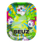 wholesale Beuz Cool Skull Small Metal Rolling Tray