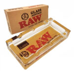 wholesale RAW Glass Rectangular Ashtray 16cm