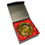 wholesale raw thick glass ashtray rainbow