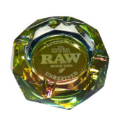 wholesale raw thick glass ashtray rainbow 2