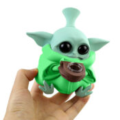 wholesale silicone alien green 2