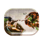wholesale The Creation of Adam Small Metal Rolling Tray