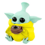 wholesale silcione bong yellow alien