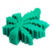 wholesale silicone pipe leaf green 2