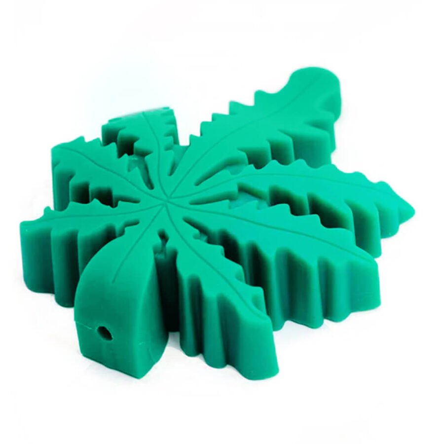 wholesale silicone pipe leaf green 2