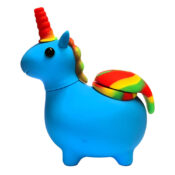 Blue Unicorn Silicone Pipe 12cm