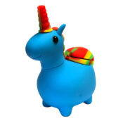 wholesale silicone unicorn pipe blue 2