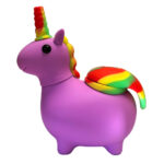 wholesale silicone unicorn pipe purple