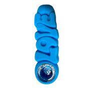 wholesale love silicone pipe blue 2