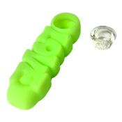 wholesale love silicone pipe green