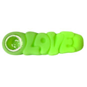 wholesale love silicone pipe green 2