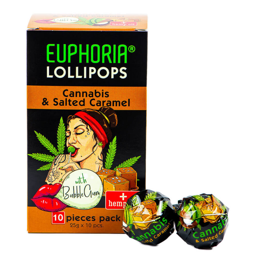 wholesale euphoria cannabis lollipops salted caramel 1