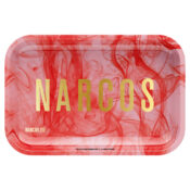 Narcos Metal Rolling Tray Pink Small 14x18cm