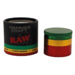 wholesale-hammercraft-raw-rolling-papers-cnc-grinder-55mm-rasta-medium