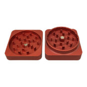 Wholesale Best Buds Flat Square Aluminium Grinder Rust 48mm 1