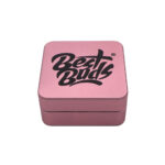 wholesale-best-buds-flat-square-aluminium-grinder-flamingo