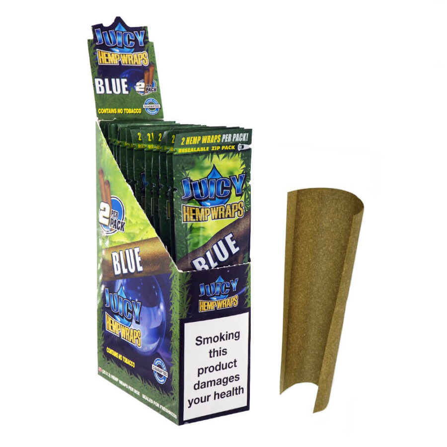 wholesale juicy jays hemp wraps blunt blue
