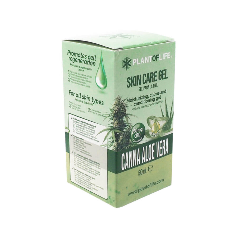 venta al por mayor-planta-de-la-vida-gel-cuidado-de-la-piel-cannabis-aloe-vera-250mg-cbd-50ml-1